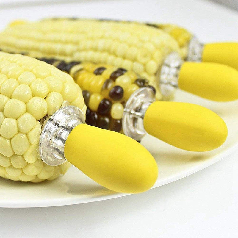 Hot Sale 8Pcs Bbq Tools Bbq Grill Accessories Stainless Steel Corn Holder Corn Skewers Corn Cob Holder